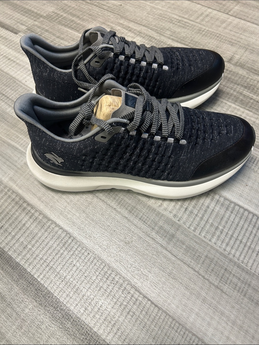 Rabbit Women’s Black Knit Athletic Lace-Up Sneakers